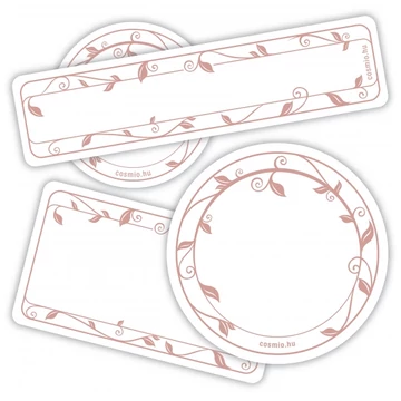 Öntapadós papírcímkék, mályva