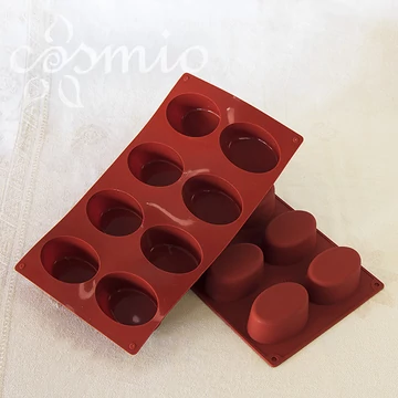 Szilikon-öntőforma, ovális