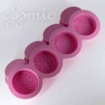 Szilikon öntőforma, indák és virágok