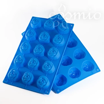 Szilikon öntőforma, mini rózsa