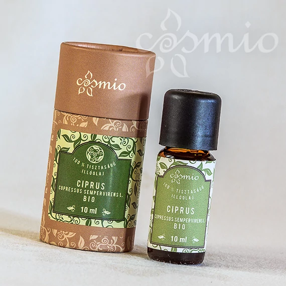 Ciprus illóolaj, bio, 100%-os tisztaságú